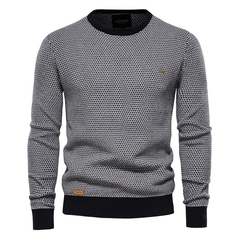 Sweat-shirt basique à col rond et tricot décontracté pour homme | M226