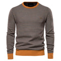 Men's Casual Knitted Round Neck Basic Pullover Sweatshirt | M226