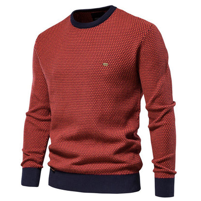 Sweat-shirt basique à col rond et tricot décontracté pour homme | M226