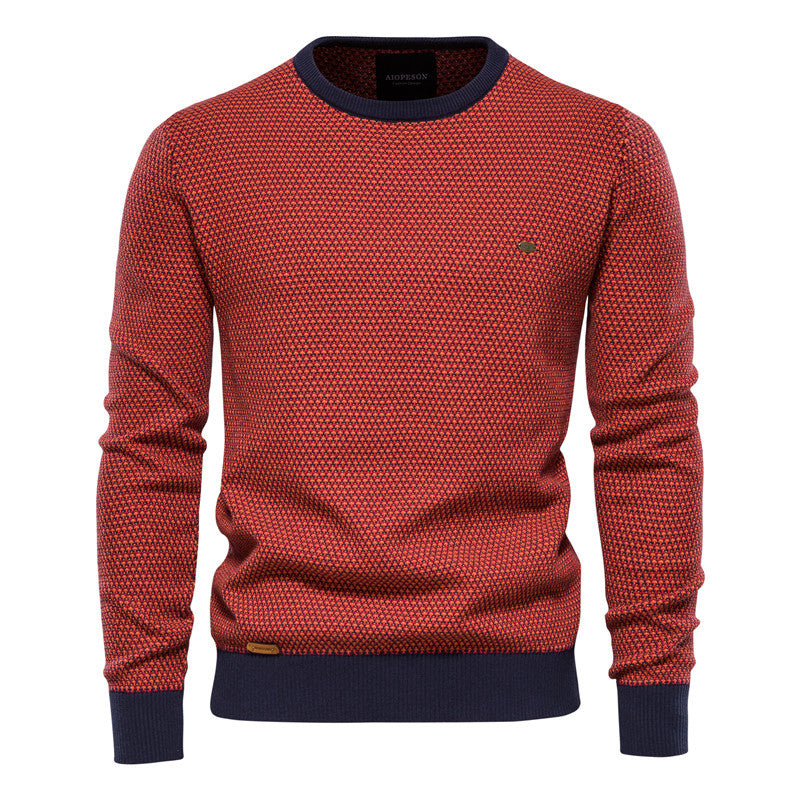 Sweat-shirt basique à col rond et tricot décontracté pour homme | M226