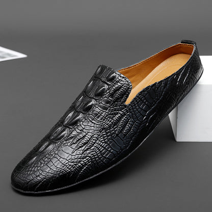 Mocassini comodi da uomo, stile britannico, scarpe casual a quadri | 2230 