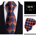 Jacquard Silk Necktie Woven Classic British Style Plaid Neck Ties | TS1-22