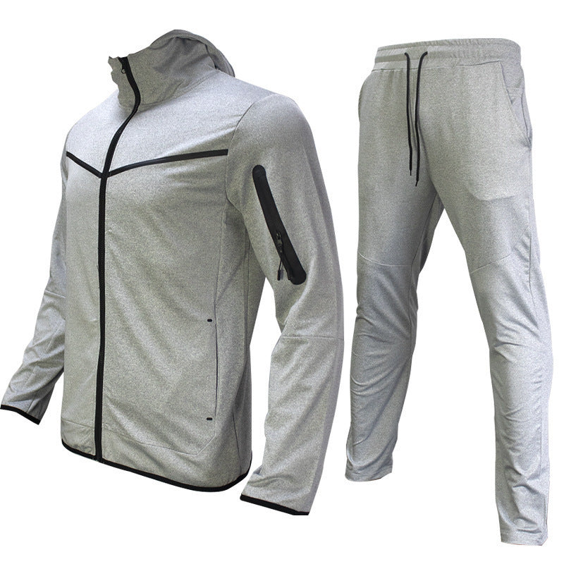 Nike grey best sale sweatsuit mens