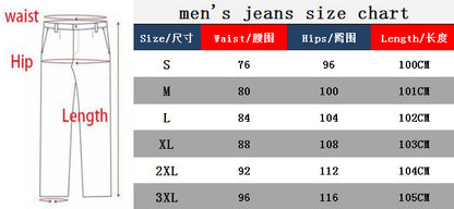 Jean skinny déchiré à jambe fuselée pour homme - 8846