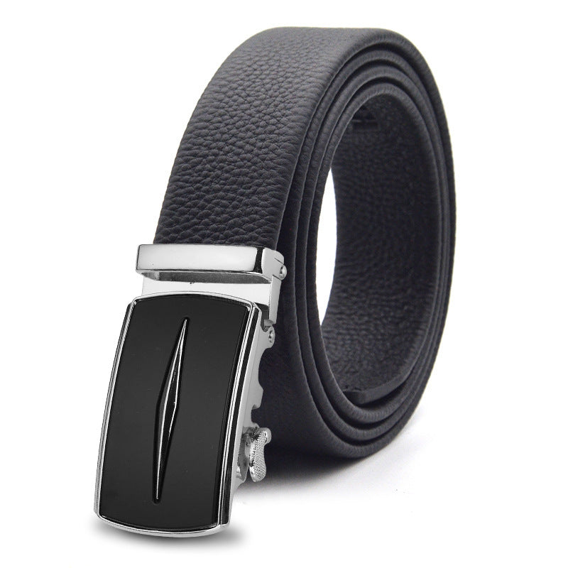 Men's Comfort Genuine Leather Ratchet Dress Belt with Automatic Click Buckle | DB-1