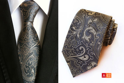 Men's Necktie Paisley Floral Silk Ties for Formal Business Party  | A039