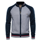 Men's Casual Cardigan Sweaters Full Zip Jacket with Pockets -Y200