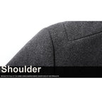 Men's Stand-collar Trench Coats Mid-Length Single Breasted Woolen Top Coat | 825