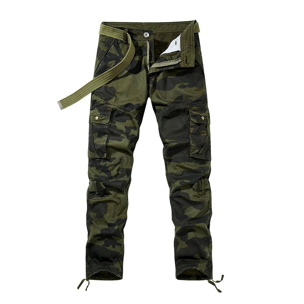 Men's Relaxed-Fit Cargo Pants Multi Pocket Work Pants | 1206