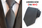 Men Ties Stripes Woven Silk Necktie For Formal Business Party |  XU-B