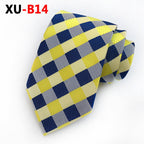 Men Ties Stripes Woven Silk Necktie For Formal Business Party |  XU-B