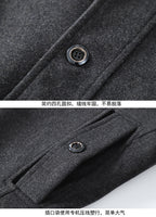 Men's Premium Wool Luxury Coat Winter Fall Trench Jacket | XZ1933