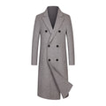 Executive Class Premium Men's Luxury Long Australian Wool Overcoat Trench Coat | XZ5829
