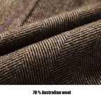 Executive Class Premium Men's Luxury Long Australian Wool Overcoat Trench Coat | XZ5829